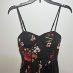 Band of Gypsies  Black Floral Spaghetti Strap Dress Size XS EUC Photo 1