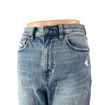 Abercrombie & Fitch The Ankle Straight Blue Ultra High Rise Patchwork Jeans 28 Photo 2