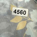 Yumi Kim Floral Blouse Medium Roll Tab Sleeve Button Down V Neck Womens Photo 9