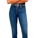 Madewell Stovepipe Jeans Blue High Rise Cropped Straight Stretch Denim Casual Photo 0