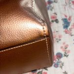 Coach Rose Gold Metallic Tote Bag with Pink Canvas Straps Photo 7