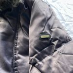 Calvin Klein  Gray Silver Brown Faux Fur Hood Women’s Sz XL Puffer Coat Photo 4