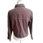 Stoosh Vintage Denim Jacket Size Large Brown Cropped Y2K Aesthetic Street Wear Photo 3