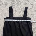 Everlane Paper Bag Dress Black Cotton Mini Pockets Neutral Casual summer Medium Photo 11