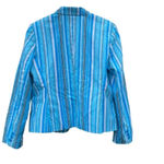Valerie Stevens  size 16 blazer blue stripes Photo 1
