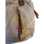 Fossil  Womens Gray Denim Handbag Purse With Leather Accents SKU 6934 Photo 1