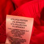 Juicy Couture Satin Pajama Shorts Red S Boxer Style Rhinestone Sleep Lounge Photo 4