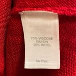 J.Jill Red Wool Blend Long Sleeve Tunic Sweater Dress Size Small Photo 2