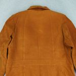 MontanaCo Suede Leather Jacket Women's Full Zip Copper Orange Warm Tone Large Photo 4