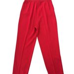 St. John Collection Santana Knit Marie Gray Red Crop Pants Pleated Pocket Size 6 Photo 6