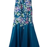 NEW Ellie Wilde Mon Cheri Formal Gown Women 2 Blue Embroider Floral Pageant Prom Photo 7