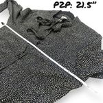 Anne Klein NWT Women’s Beige & Black Polkadot Button Up Office Blouse - Large Photo 3