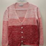 Gispa Italian Knit Pink Ombré Cardigan Tank Set Size L Size L Photo 4