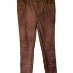 Free People We the Free Orange Rust Vegan Suede Skinny Jeans Size 28 Photo 0