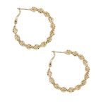 Revolve Amber Sceats Textured Hoop Earrings Photo 1
