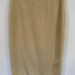 Vintage Gispa Italy Merino Wool Pencil Skirt Butter Yellow Approx Size 2 Photo 0