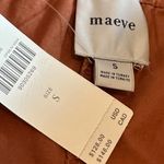 Maeve Anthropologie Rust Orange Curve Poplin Barrel Pants Cropped Size Small NWT Photo 10
