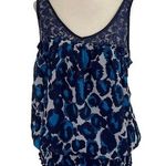 Jonathan Martin Blue Lace Women' Sleeveless Top Size Large | 47-2 Photo 0