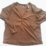 Old Navy Chestnut Long Sleeve Womens New w/tags Tee Photo 0