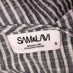 Sam & Lavi size small blue striped boho top White Photo 2
