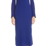 SIMON MILLER Matomi Ribbed Knit Dress In Blue Size M Photo 0