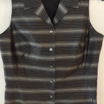 Ann Taylor Ann‎ Taylor Silk Sleeveless Blouse Top Striped Career Office Women's Photo 0