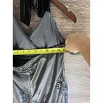 Trixxi Y2K Dress Size Large Black Vintage Mini Party Gothic Whimsical V Neck Tie Photo 9