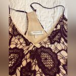 Lavender Brown  lace crochet dress NWOT Photo 1