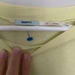 Kimchi Blue Urban Outfitters Pastel Yellow Ruffle Sleeve Tee Photo 1