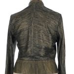 Double D Ranch Mabel heavily embellished, leather jacket NWOT Brown Size XL Photo 9