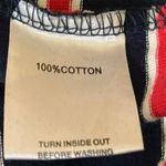 Sabo Skirt  Navy Blue Red Turtleneck Long Sleeve Crop Pullover Sweater Top Sz S Photo 3