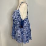 Christina swimwear tank top. Size 2X. NWT. Adjustable straps. Blue Photo 1