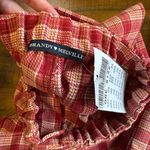 Brandy Melville  Tilden Plaid Pants High Waisted Straight Red Yellow One Size Photo 3