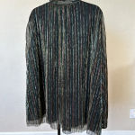 Johnny Was Johnny‎ Was Forever Young Sexy Sheer Metallic Blouse size 2X Photo 3