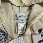 Disney Freeze  Mickey & Friends Licensed Multi-Patch Zip Hoodie Women’s M Ivory Photo 6