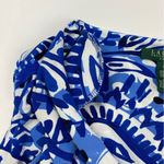 Ralph Lauren Lauren  Blue White Pattern Dress Size 4 Photo 7