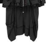 ADC Lagenlook Art to Wear Mixed Media 2 Pc Lantern Dress Jacket Set Black 12 14 Photo 2