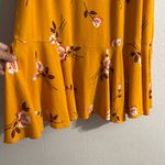 Free People Gold Wrap Midi Skirt with Ruffles Photo 5