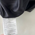 Milly Preston Pleated Vegan Leather Black Halter Top Medium $315 Photo 7