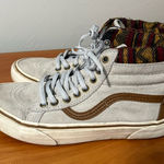Vans Women Sk8-Hi Mte Grey/Brown Lace Up Sneaker Shoe Leather Hi Top Scotchgard Photo 0