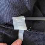 Calvin Klein  Black White Trim Long Cardigan Pockets Blazer Quiet Luxury Size L Photo 9