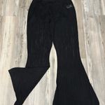 The Drop Chic Black Women's Flare Leg Crochet Pants NWT Photo 6