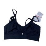 Simple Wishes Maternity Nursing Pumping Bra 11640 Wireless Black Women's Medium Photo 5