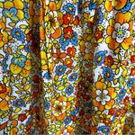 Warm NY Cotton Floral Print Long Sleeve Boho Peasant Blouse Top Size S Orange Photo 11