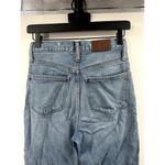 Madewell  Button Fly Mom Jean Light Wash Distressed Size 23 Photo 5