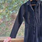 ASOS  Design Women's Wide Leg Denim Jumpsuit Black Wash Size 2. NEW Photo 2