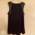 Finn and Clover  Faux Leather Eyelet Panel Tank Top Black Size XS Photo 6