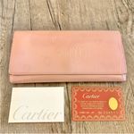 Cartier Vintage Pink Happy Birthday Patent Leather Wallet Photo 2