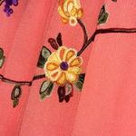 Liv Los Angeles coral embroidered off shoulder dress L Pink Size L Photo 3