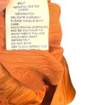 SNDYS Pluto‎ Jumpsuit in Rust Orange Long Sleeve Tie Cut Out Size US 6 Photo 14